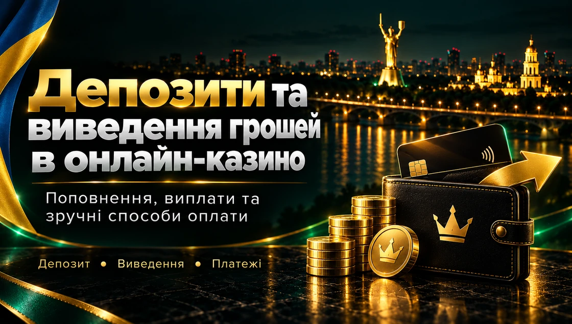 Депозити та виведення грошей в онлайн-казино — поповнення, виплати та способи оплати